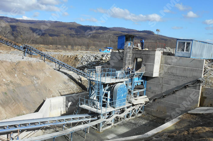 俄羅斯時(shí)產(chǎn)270噸蛇紋巖制砂生產(chǎn)線(xiàn)
