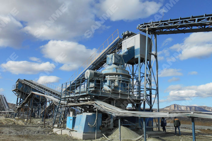 俄羅斯時(shí)產(chǎn)270噸蛇紋巖制砂生產(chǎn)線(xiàn)