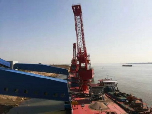 湖北一永久性砂石集并中心建成，總投資約2.5億元，年設(shè)計吞吐量360萬噸