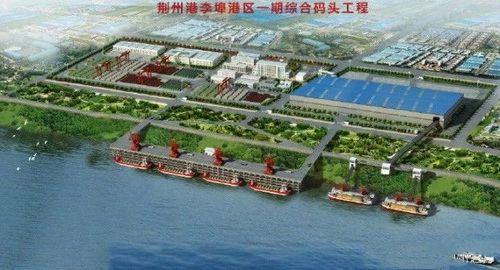 湖北一永久性砂石集并中心建成，總投資約2.5億元，年設(shè)計吞吐量360萬噸