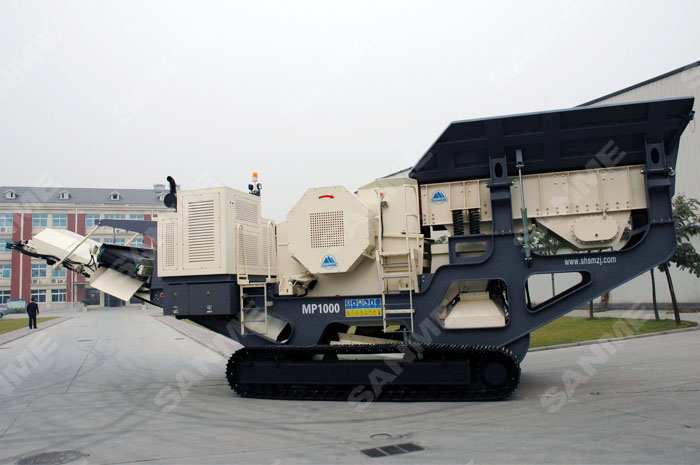 履帶式顎式移動破碎站專破堅硬、強磨蝕性物料