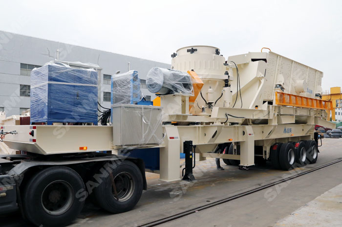 兩大移動(dòng)破碎站：輪胎式與履帶式之間的區(qū)別，上海山美為你解答