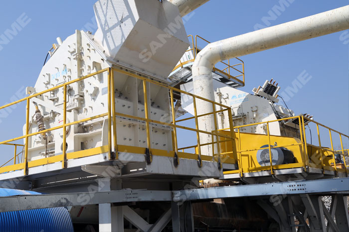 輝綠巖粉碎石子用哪種破碎機(jī)？輝綠巖破碎生產(chǎn)線案例