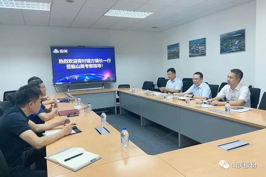 上海市奉賢區(qū)青村鎮(zhèn)黨委副書記、鎮(zhèn)長方偉一行蒞臨上海山美股份考察調(diào)研